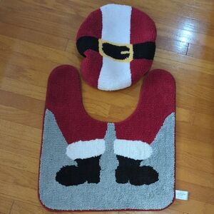 Santa Claus Bathroom Rug Set